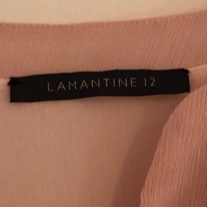 pink midi dress by Lamatina (french brand) size 12